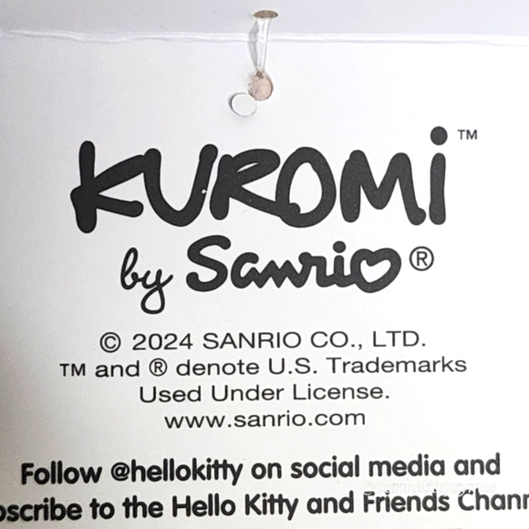 KUROMI 🐻 Purple Teddy Bear Kuromi Reversible Plushies Sanrio X TeeTurtle NWT - Picture 9 of 9